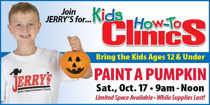 Jerry's Kid's Paint a Pumpkin Event