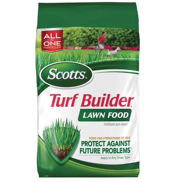 Turf Builder Lawn Food, Scotts, Solid, Fertilizer, 12.6 lb Bag, 32-0-4 N-P-K Ratio - 1