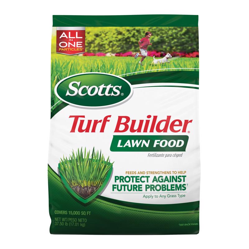 Turf Builder Lawn Food, Scotts, Solid, Fertilizer, 37.5 lb Bag, 32-0-4 N-P-K Ratio - 1