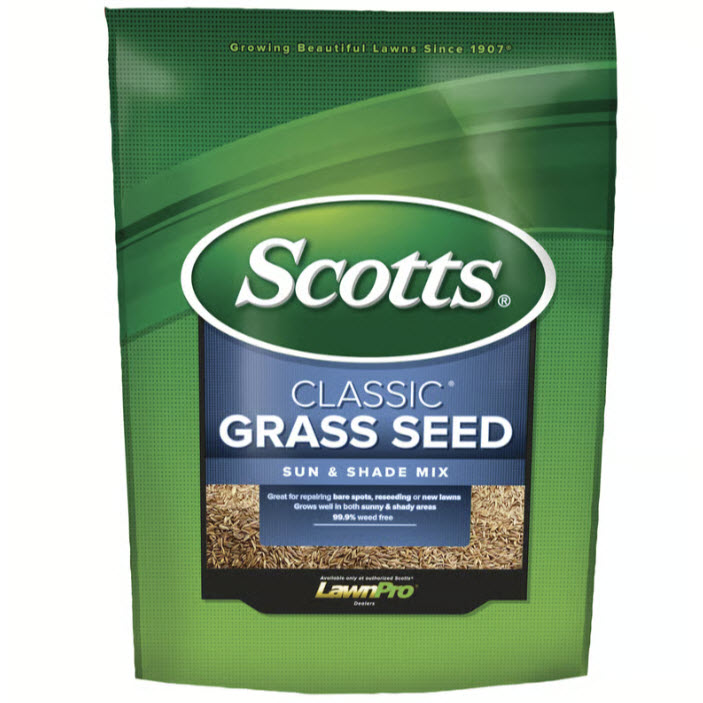 Grass Seed, Scotts, Classic Mixed Sun or Shade, 3 lb - 1