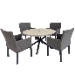 Patio Dining Set, Living Accents, Levine, 5 pc - 1